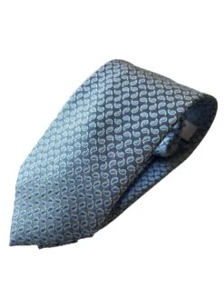 White Label Tie & Pocket Square Set Blue