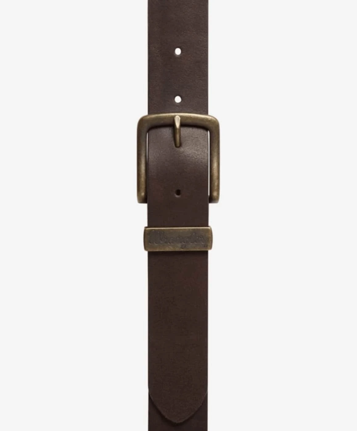 Wrangler Men's Belt Metal Loop Leather Brown 5 Wrangler Men's Belt Metal Loop Leather Brown - Image 3
