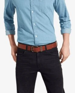 Wrangler Men's Belt Metal Loop Leather Belt Cognac -Casa Moda Store wrangler mens belt metal loop leather cognac northern ireland belfast lisburn 861