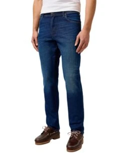 Wrangler Mens Texas Authentic Slim 822 Jeans Blue Abyss