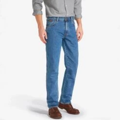 Wrangler Men's Texas Original Straight Leg Mens Jeans Stonewash